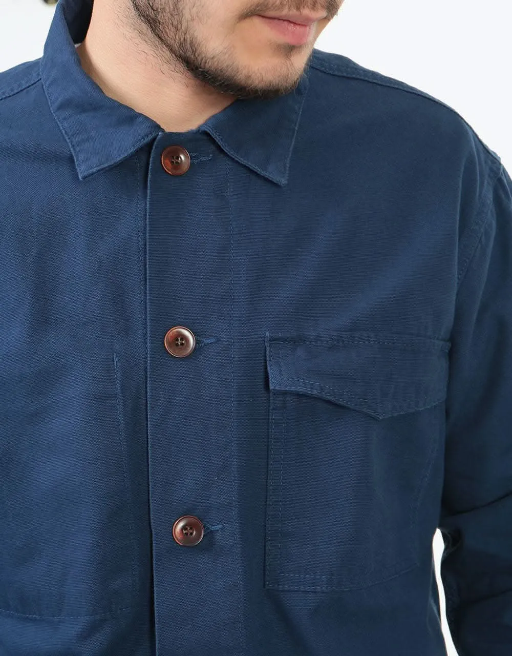 Uskees Lot #3003 L/S Work Shirt - Navy