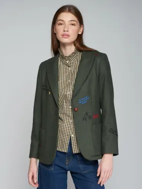 Vilagallo Hillary Jacket With Embroidered Details