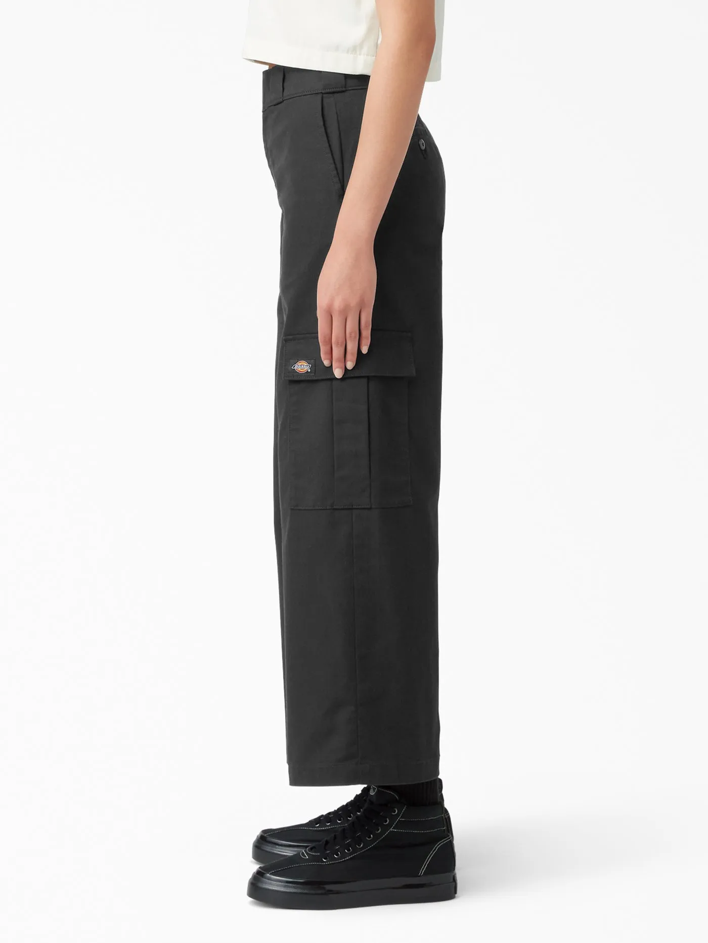 Wide Cargo Crop Pants