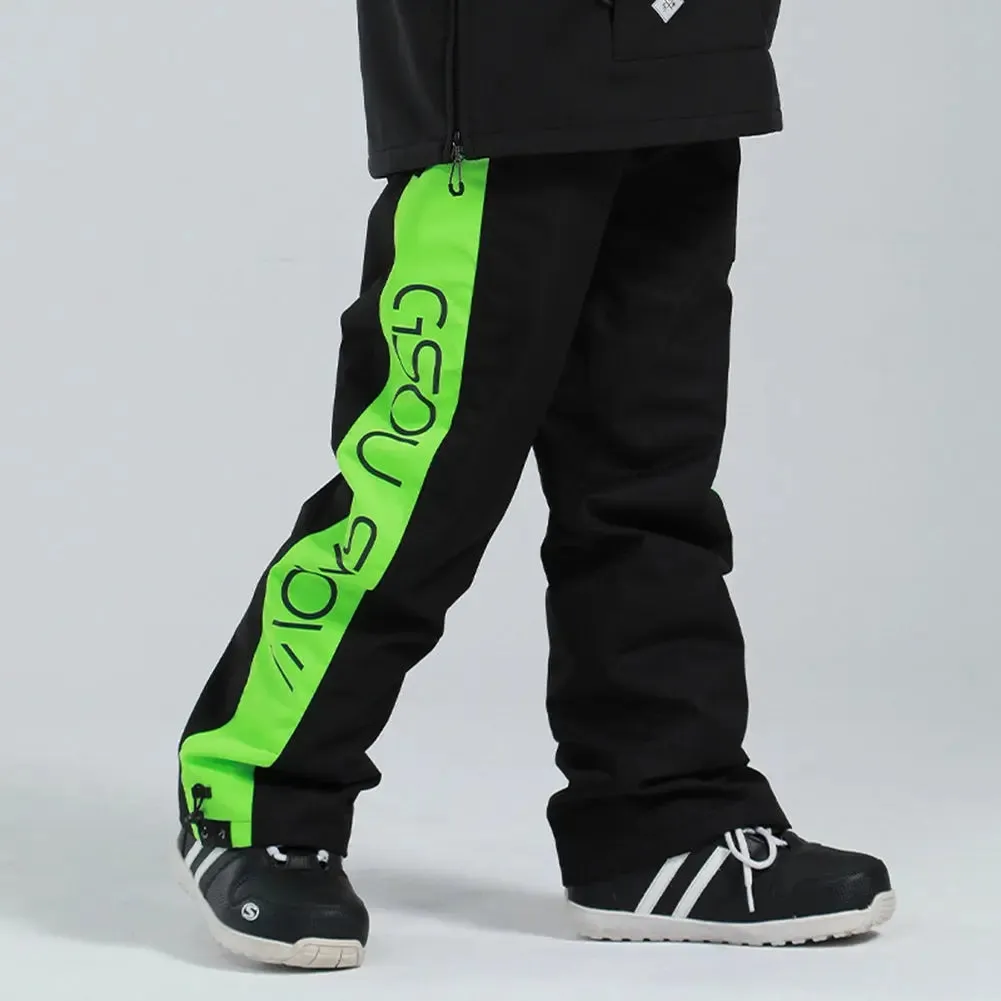 Winter Ski & Snowboard Cargo Jogger Pants with Reflective Strips