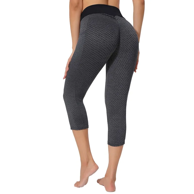 Wjczt Sexy Butt Lifting Anti Cellulite Leggings Women Pants Gym Clothing Sports Leggins Push Up Sportwear High Waist Tights Fitness