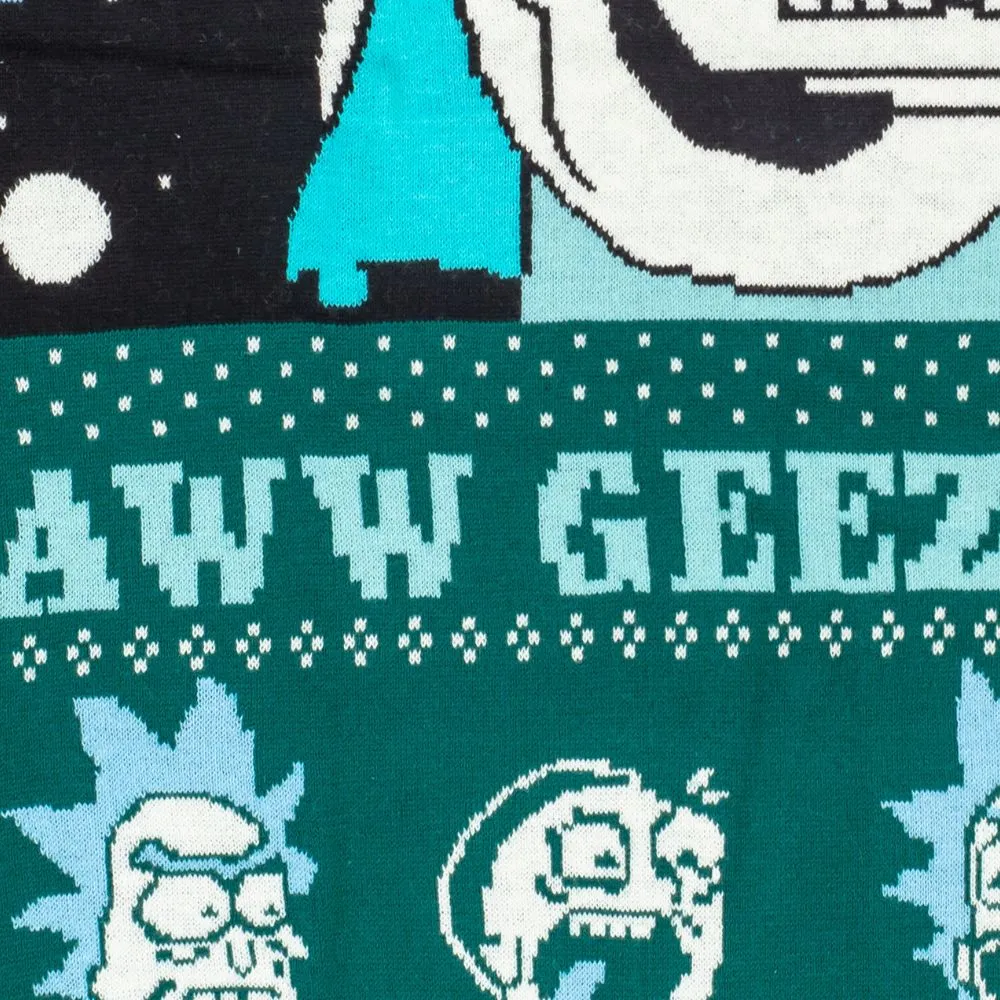 Women's Rick and Morty Aww Geez, Rick Ugly Christmas Sweater